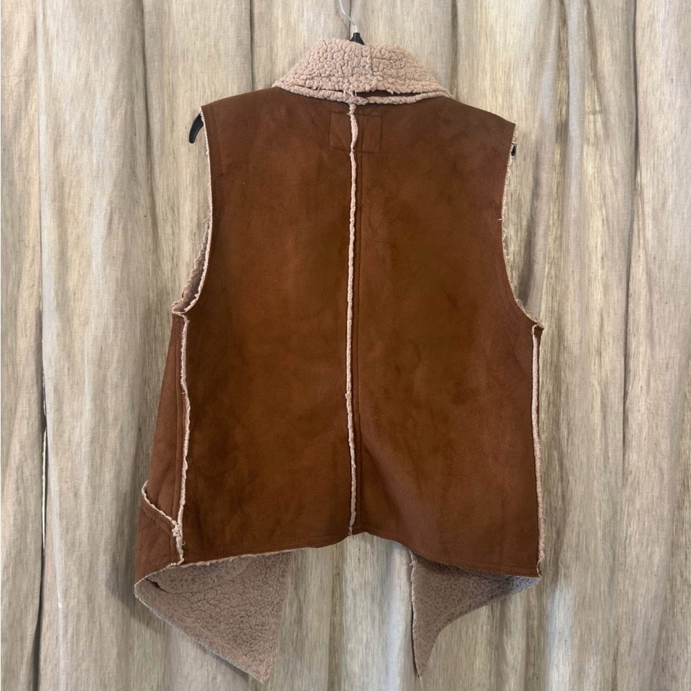 Sanctuary Brown Shearling Vest